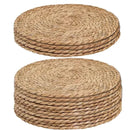 Jogo Americano Redondo de Rattan Natural  Carpetino