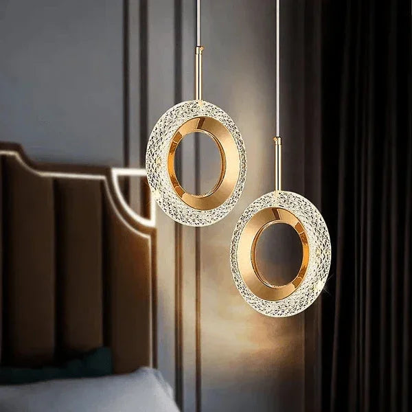 Luminária Pendente Crystal Glow Carpetino