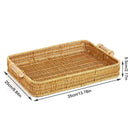 Bandeja Organizadora de Rattan Trançado  Carpetino