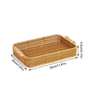 Bandeja Organizadora de Rattan Trançado  Carpetino