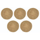 Jogo Americano Redondo de Rattan Natural  Carpetino