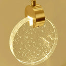 Lustre de Led Pendente Dourado